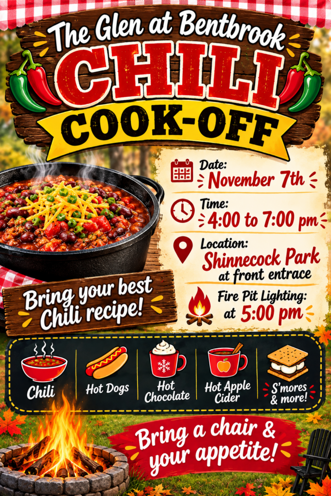Bent Brook Alabama Chili Cook-Off flyer
